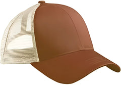 Econscious EC7070 Eco Trucker Organic Recycled Cap Leg Brwn Oyster Brown Ivory / One Size Fits Most
