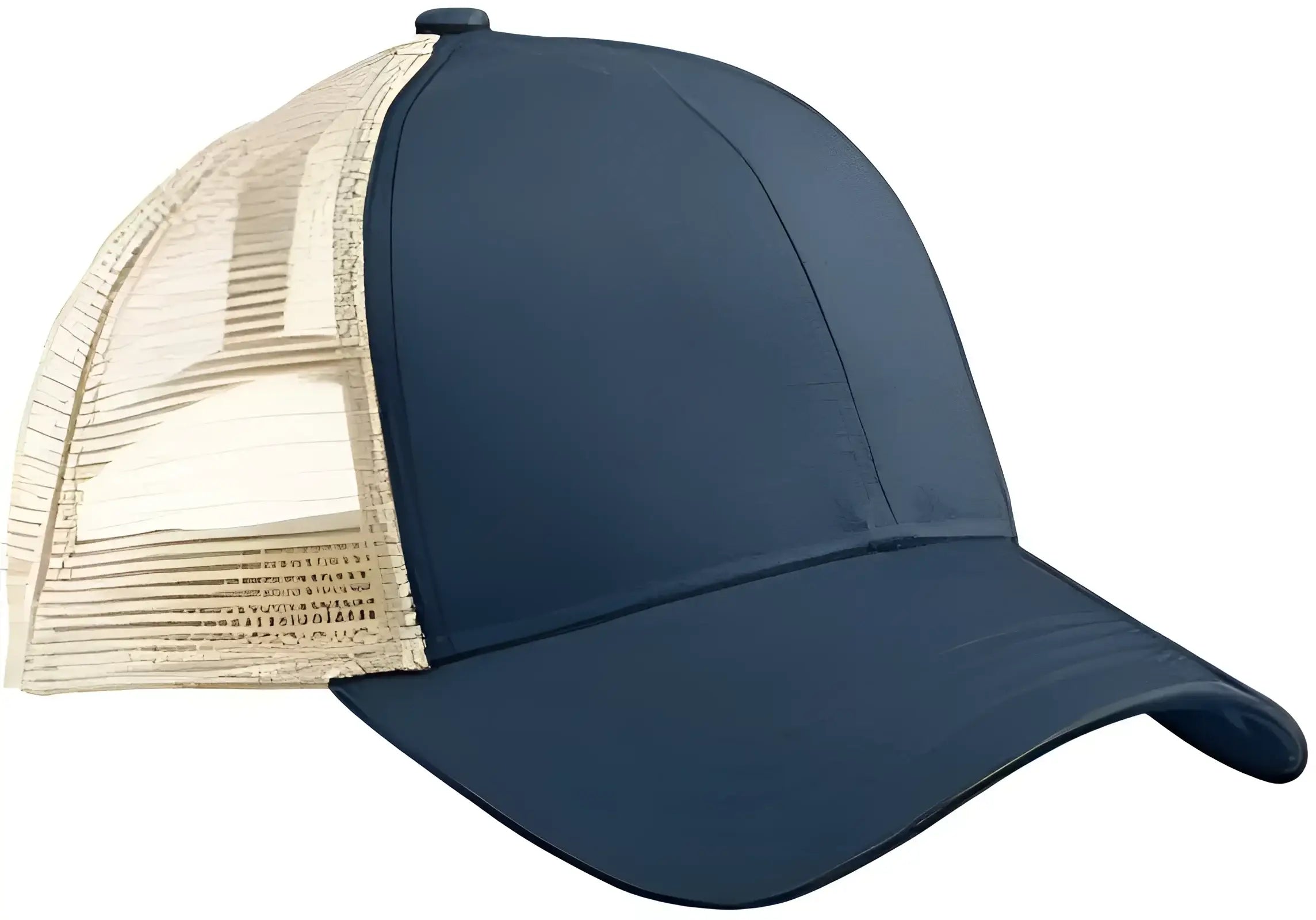 Econscious EC7070 Eco Trucker Organic Recycled Cap - Pacific Oyster - Navy Ivory / One Size Fits Most