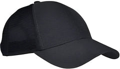 Econscious EC7093 Unisex Hemp Eco Trucker Recycled Polyester Mesh Cap Black Black Black / One Size Fits Most