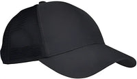 Econscious EC7093 Unisex Hemp Eco Trucker Recycled Polyester Mesh Cap Black Black Black / One Size Fits Most