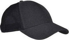Econscious EC7093 Unisex Hemp Eco Trucker Recycled Polyester Mesh Cap - Black Black - Black / One Size Fits Most