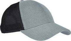 Econscious EC7093 Unisex Hemp Eco Trucker Recycled Polyester Mesh Cap - Charcoal Black - Dark Gray Black / One Size
