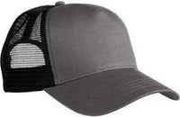 Econscious EC7094 5-Panel Organic Rpet Trucker Cap - Charcoal Black - Dark Gray Black / One Size Fits Most