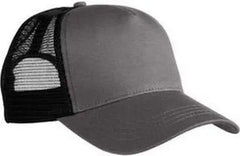 Econscious EC7094 5-Panel Organic Rpet Trucker Cap - Charcoal Black - Dark Gray Black / One Size Fits Most
