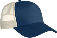 Econscious EC7094 5 Panel Organic Rpet Trucker Cap Pacific Oyster Navy Ivory / One Size Fits Most