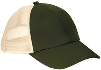 Econscious EC7095 Hemp Washed Soft Mesh Trucker Cap Olive Oyster Olive Ivory / One Size Fits Most