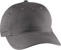 Econscious EC7087 Twill 5-Panel Unstructured Cap - Charcoal | HIT a Double
