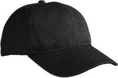 Econscious EC7091 Washed Hemp Unstructured Baseball Cap - Black | HIT a Double