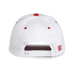 The Game GB2016 White Snapback Cotton Twill Cap - White Red - HIT a Double - 4