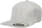 Flexfit 110 Flat Bill Snapback Cap Heather Gray Gray / 6 7/8’’ 7 1/2’’
