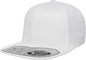 Flexfit 110 Flat Bill Snapback Cap - White - White / 6 7/8’’ - 7 1/2’’