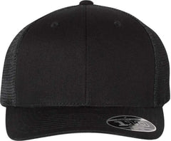 Flexfit 110 Mesh-Back Cap - Black - Black / 6 7/8’’ - 7 1/2’’