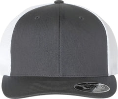 Flexfit 110 Mesh Back Cap Charcoal White Dark Gray White / 6 7/8’’ 7 1/2’’