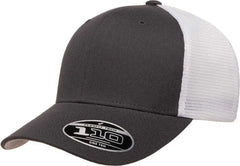 Flexfit 110 Mesh-Back Cap - Charcoal White - Dark Gray White / 6 7/8’’ - 7 1/2’’