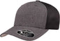 Flexfit 110 Mesh-Back Cap - Melange Charcoal Black - Dark Gray Black / 6 7/8’’ - 7 1/2’’