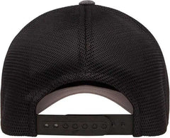 Flexfit 110 Mesh-Back Cap - Melange Charcoal Black - Dark Gray Black / 6 7/8’’ - 7 1/2’’