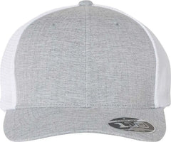 Flexfit 110 Mesh-Back Cap - Melange Silver White - Light Gray Gray / 6 7/8’’ - 7 1/2’’