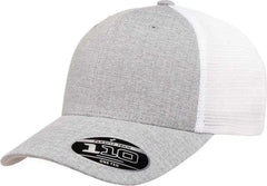 Flexfit 110 Mesh-Back Cap - Melange Silver White - Light Gray Gray / 6 7/8’’ - 7 1/2’’