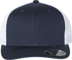 Flexfit 110 Mesh-Back Cap - Navy White - Navy White / 6 7/8’’ - 7 1/2’’