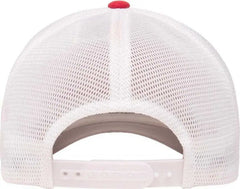 Flexfit 110 Mesh-Back Cap - Red White - Red White / 6 7/8’’ - 7 1/2’’