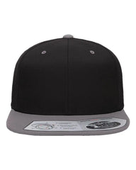 Flexfit 110F 110® Snapback Cap - Black Grey - Black Gray / One Size Fits Most