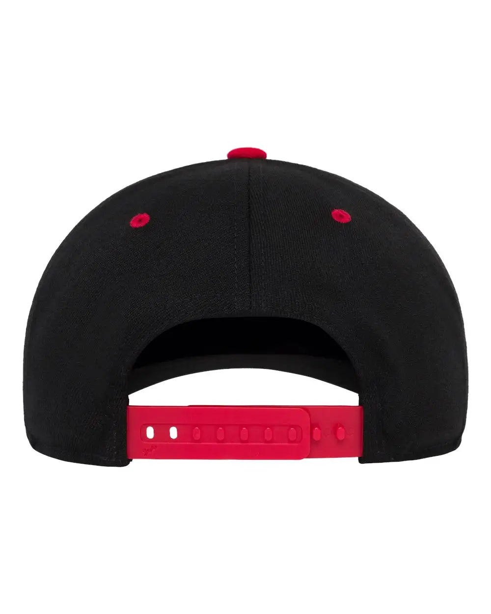Flexfit 110F 110® Snapback Cap - Black Red - Black Red / One Size Fits Most