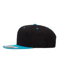Flexfit 110F 110® Snapback Cap - Black Teal - Black Teal / One Size Fits Most
