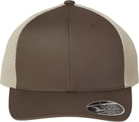 Flexfit 110M 110 Mesh Back Cap Brown Khaki Brown Khaki / One Size Fits Most