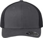 Flexfit 110M 110 Mesh Back Cap Charcoal Black Dark Gray Black / One Size Fits Most