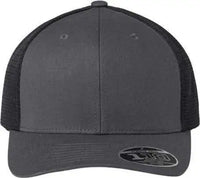 Flexfit 110M 110 Mesh-Back Cap - Charcoal Black - Dark Gray Black / One Size Fits Most