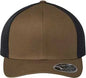 Flexfit 110M 110 Mesh-Back Cap - Coyote Brown Black - Brown Black / One Size Fits Most