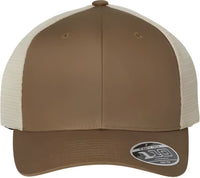 Flexfit 110M 110 Mesh Back Cap Coyote Brown Khaki Brown Khaki / One Size Fits Most