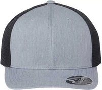 Flexfit 110M 110 Mesh-Back Cap - Heather Gray Black - Gray Black / One Size Fits Most