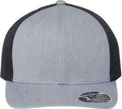 Flexfit 110M 110 Mesh-Back Cap - Heather Gray Black - Gray Black / One Size Fits Most