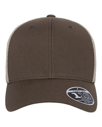 Flexfit 110M 110® Mesh-Back Cap - Brown Khaki - Brown Khaki / One Size Fits Most