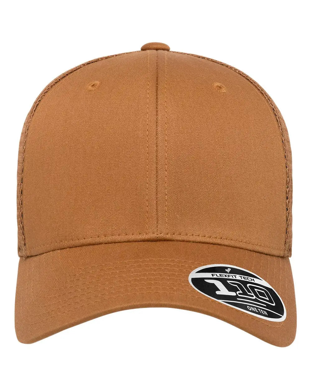 Flexfit 110M 110® Mesh-Back Cap - Caramel - Burnt Orange / One Size Fits Most