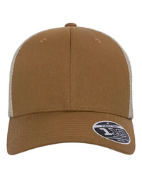 Flexfit 110M 110® Mesh-Back Cap - Caramel Khaki - Brown Khaki / One Size Fits Most