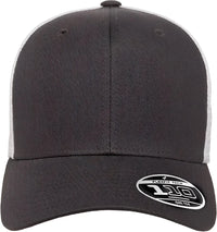 Flexfit 110M 110® Mesh-Back Cap - Charcoal White - Dark Gray White / One Size Fits Most
