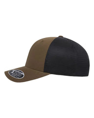 Flexfit 110M 110® Mesh-Back Cap - Coyote Brown Black - Brown Black / One Size Fits Most