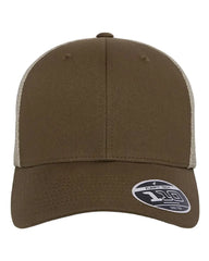 Flexfit 110M 110® Mesh-Back Cap - Coyote Brown Khaki - Brown Khaki / One Size Fits Most