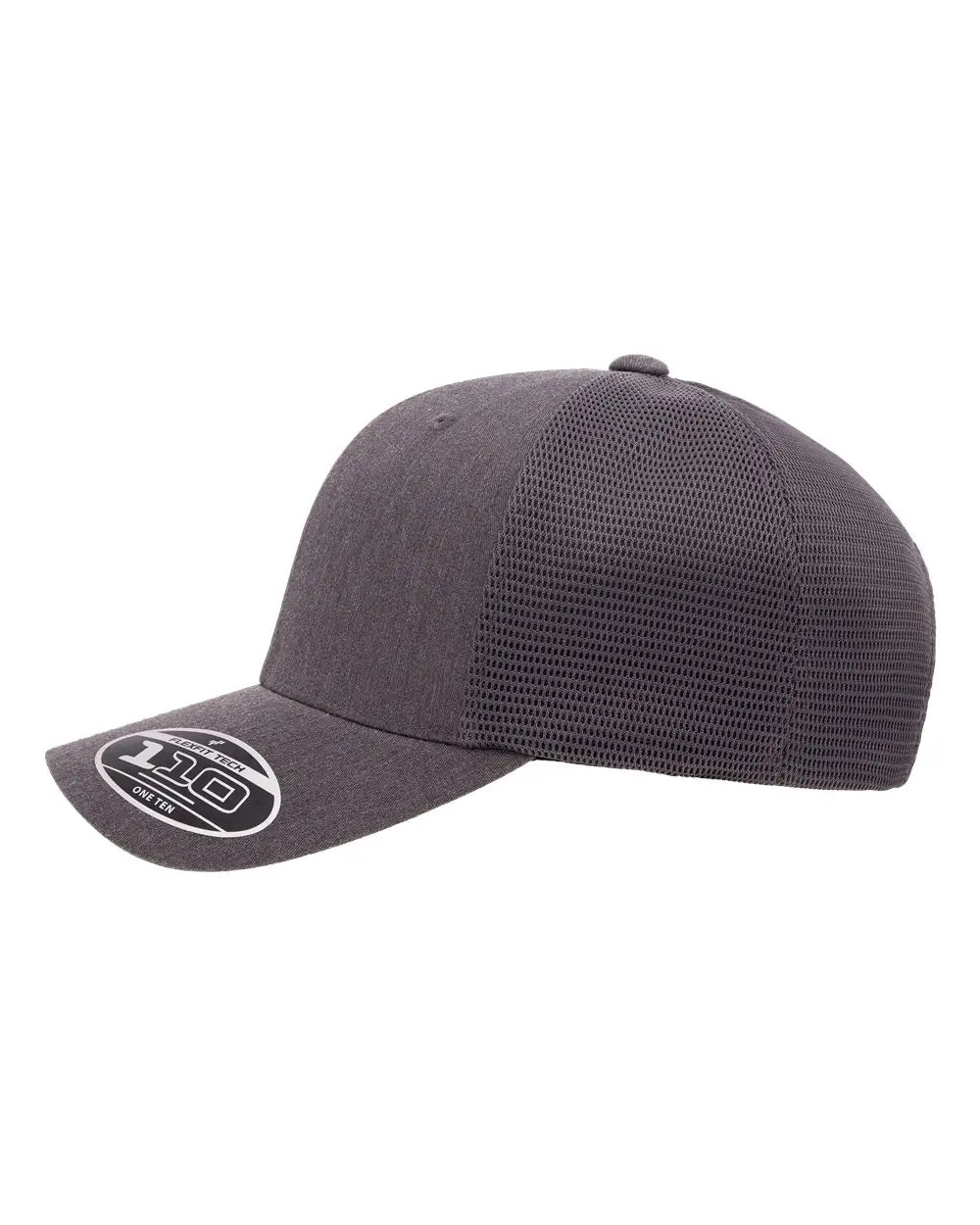Flexfit 110M 110® Mesh-Back Cap - Dark Heather Grey - Dark Gray / One Size Fits Most