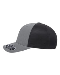 Flexfit 110M 110® Mesh-Back Cap - Heather Grey Black - Gray Black / One Size Fits Most