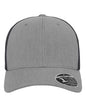 Flexfit 110M 110® Mesh-Back Cap - Heather Grey Black - Gray Black / One Size Fits Most