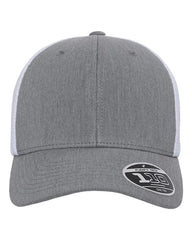 Flexfit 110M 110® Mesh-Back Cap - Heather Grey White - Gray White / One Size Fits Most