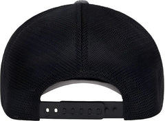 Flexfit 110M 110® Mesh-Back Cap - Melange Charcoal Black - Dark Gray Black / One Size Fits Most