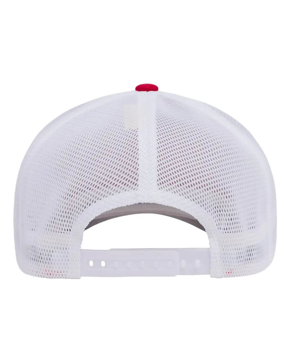 Flexfit 110M 110® Mesh-Back Cap - Red White - Red White / One Size Fits Most