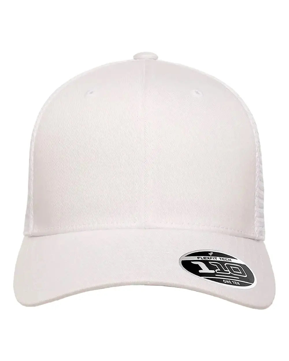 Flexfit 110M 110® Mesh-Back Cap - White - White / One Size Fits Most