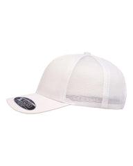 Flexfit 110M 110® Mesh-Back Cap - White - White / One Size Fits Most