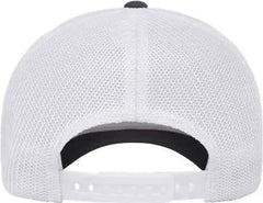 Flexfit 110R 110 Recycled Mesh Cap - Charcoal White - Dark Gray White / One Size Fits Most