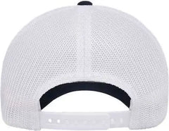 Flexfit 110R 110 Recycled Mesh Cap - Navy White - Navy White / One Size Fits Most